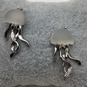 🎄🎄Silver Jellyfish Earrings